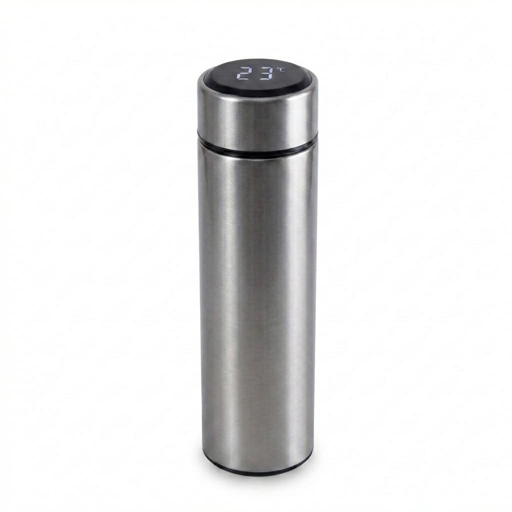 Botella Metalica Con Display De Temperatura Smart LED - 4