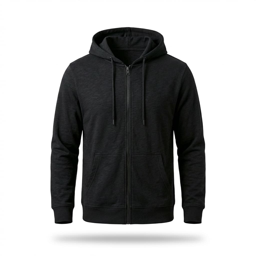 Hoodie Casual Con Zipper - 1