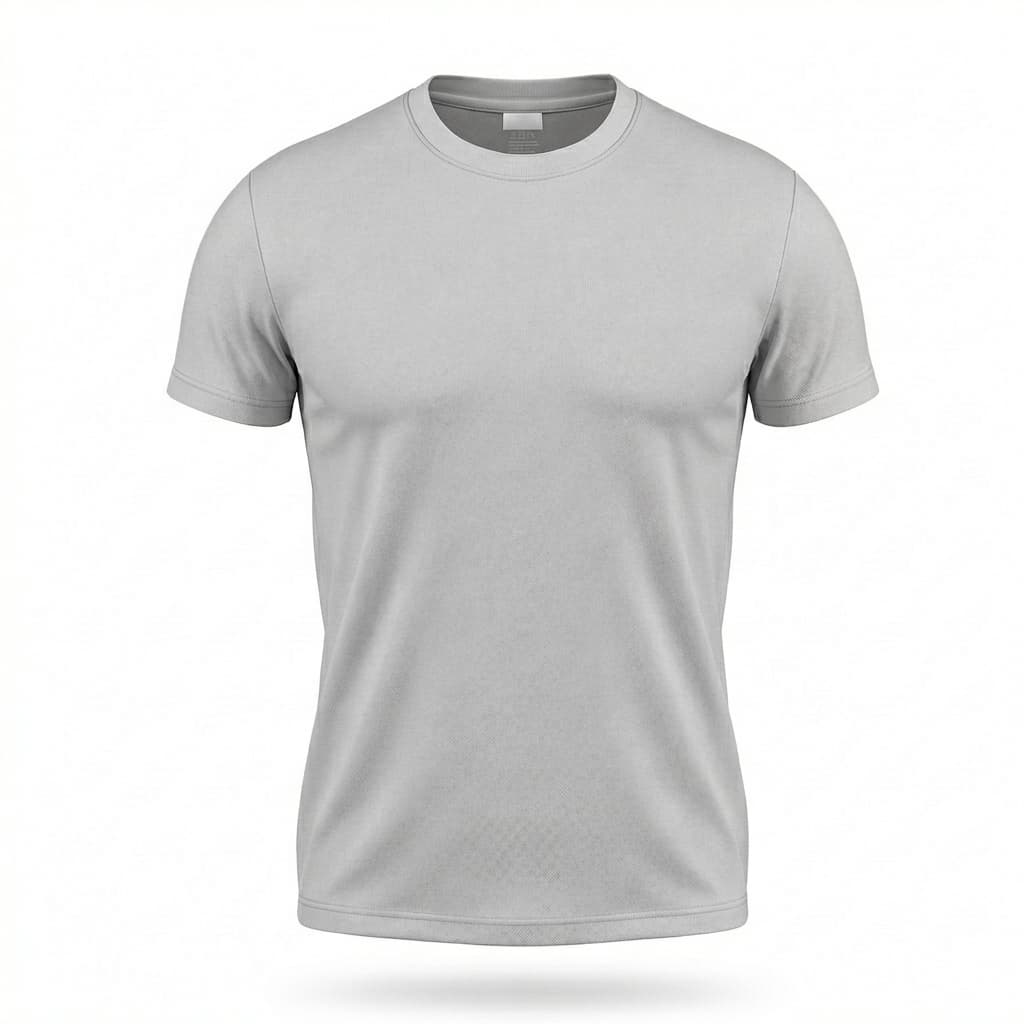 Camisetas En Cuello Redondo Poli-algodón - 4