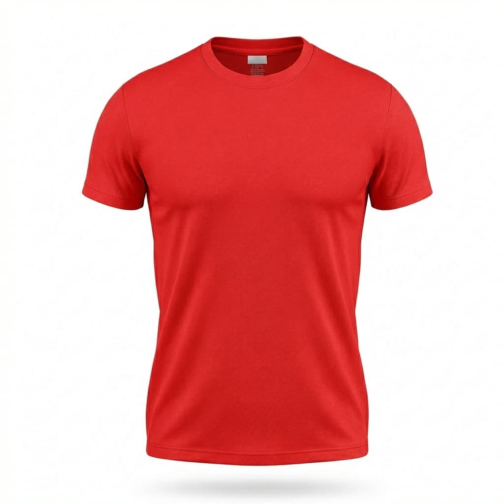 Camisetas En Cuello Redondo Poli-algodón - 1