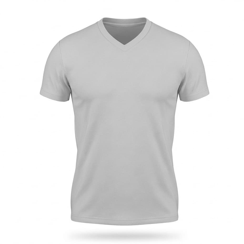 Camisetas En Cuello V Poli-algodón - 7