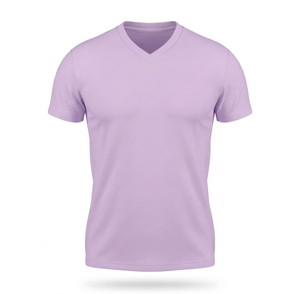 Camisetas En Cuello V Poli-algodón - 12